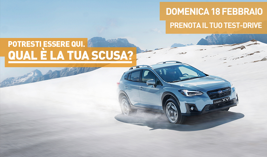 Test-Drive sulla neve con Subaru Driving School