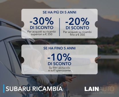 PROMO SUBARU RICAMBIA